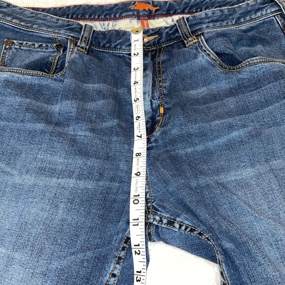 Tommy Bahama Jeans Mens 36x32 Blue Sand Drifter Authentic Straight Stretch Denim - Picture 3 of 7